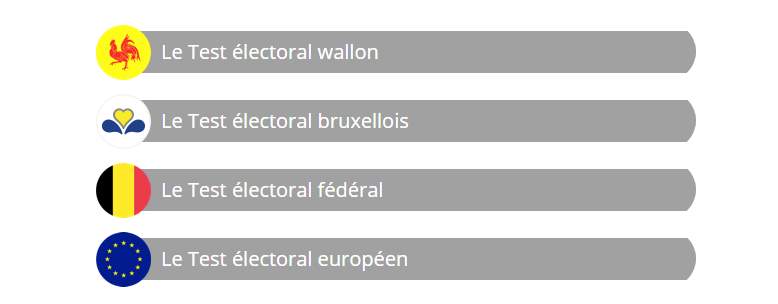 Test électoral éducatif anonyme Belge