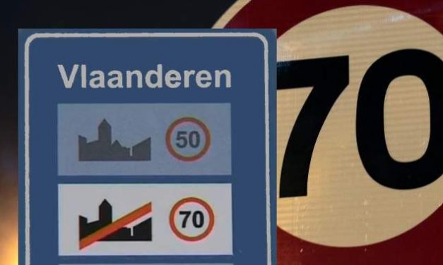 70 km/h Hors agglomération en Flandre en 2017