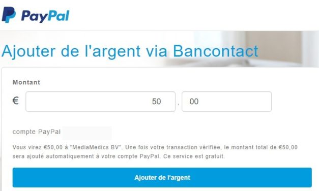 Paypal Belgique Contact et créditer le compte