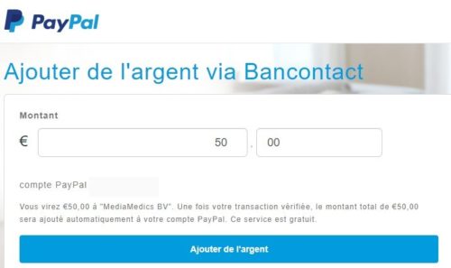 Paypal Belgique Contact et créditer le compte