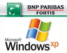 Continuer a utiliser Fortis PC banking avec windows XP